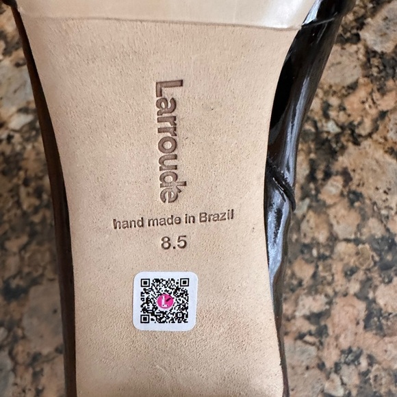 Larroude Mini Black Booties With Bow Detail - Picture 7 of 7